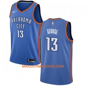 Maillot NBA Oklahoma City Thunder Paul George 13 Nike 2017-18 Bleu Swingman - Homme
